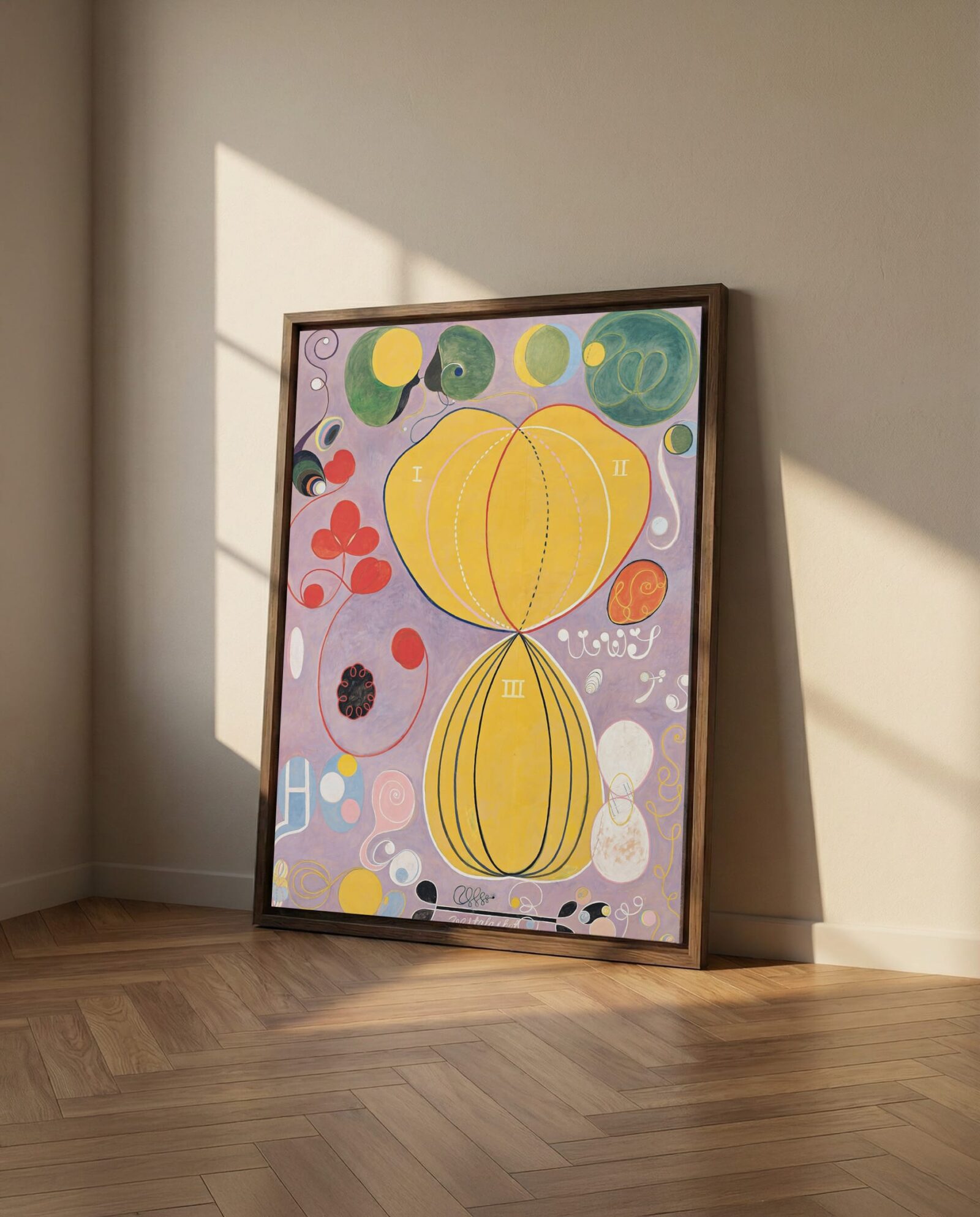 hilma af klint, group 4, no 7, dark wood