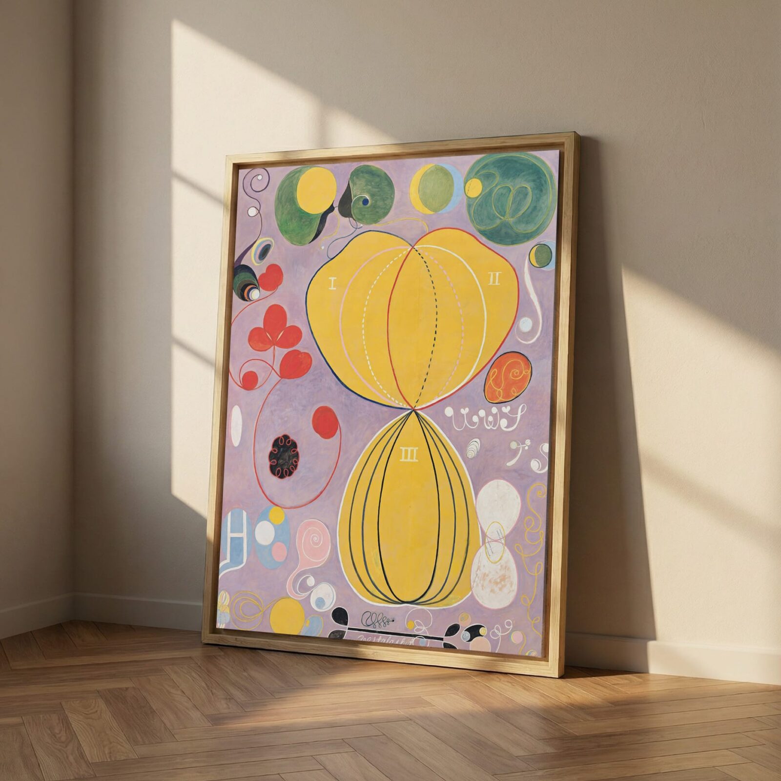 hilma af klint, group 4, no 7, light wood
