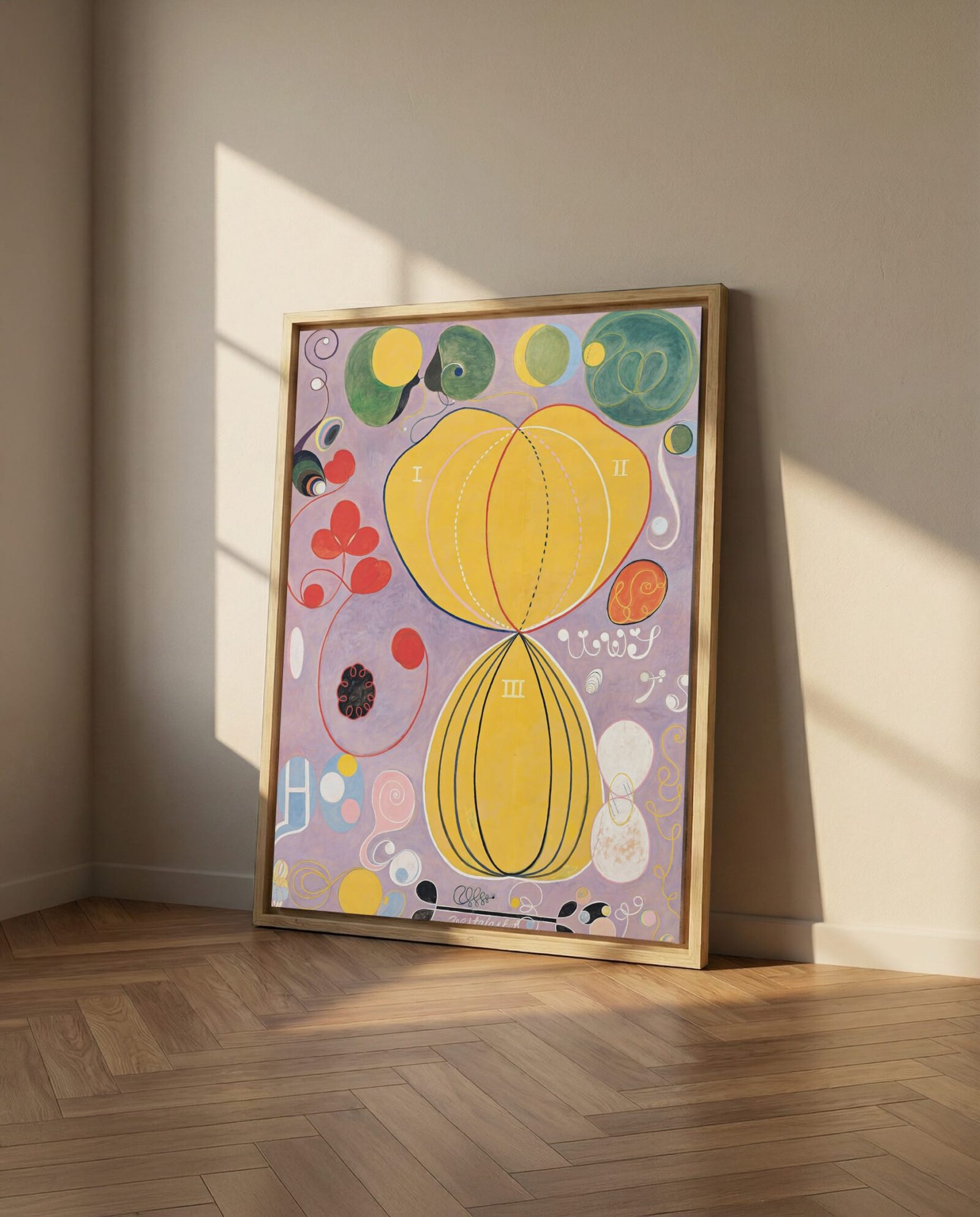 hilma af klint, group 4, no 7, light wood